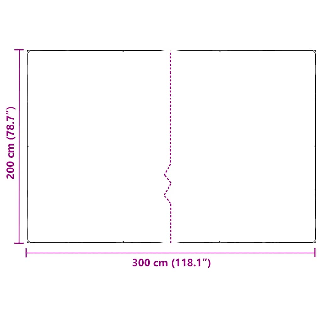 vidaXL Κάλυμμα φυτών με οπές 2x3 m PVC