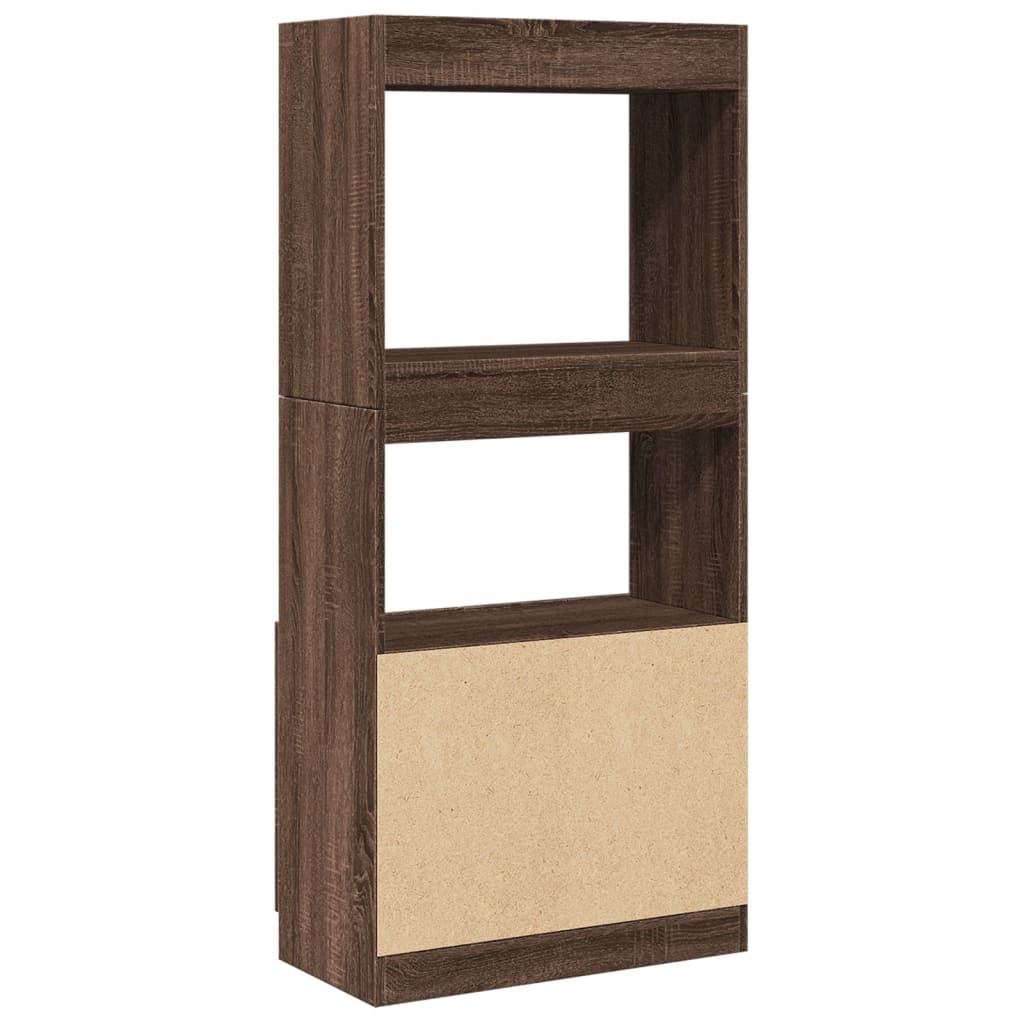vidaXL Ντουλάπι Καφέ Δρυς 63x33x140 εκ. από Επεξεργασμένο Ξύλο
