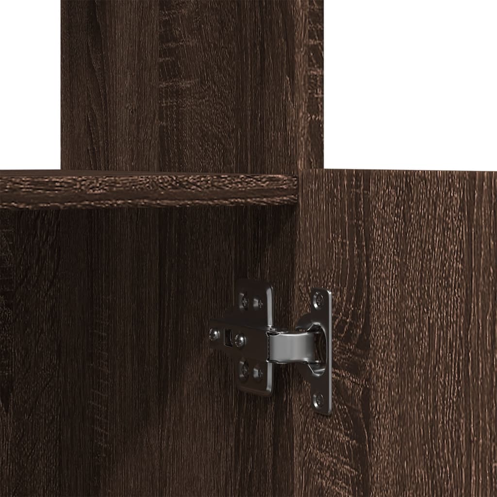 vidaXL Ντουλάπι Καφέ Δρυς 63x33x140 εκ. από Επεξεργασμένο Ξύλο
