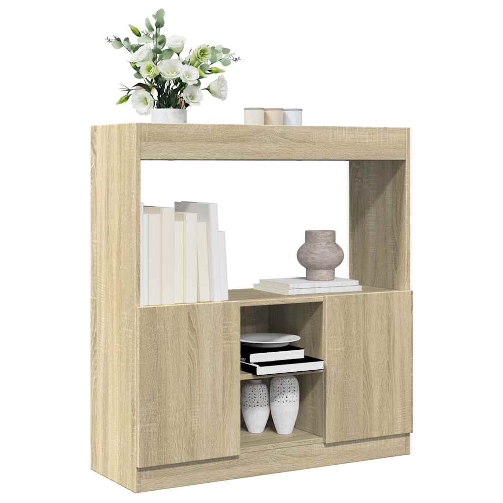 vidaXL Ντουλάπι Sonoma Δρυς 92x33x100 εκ. από Επεξεργασμένο Ξύλο