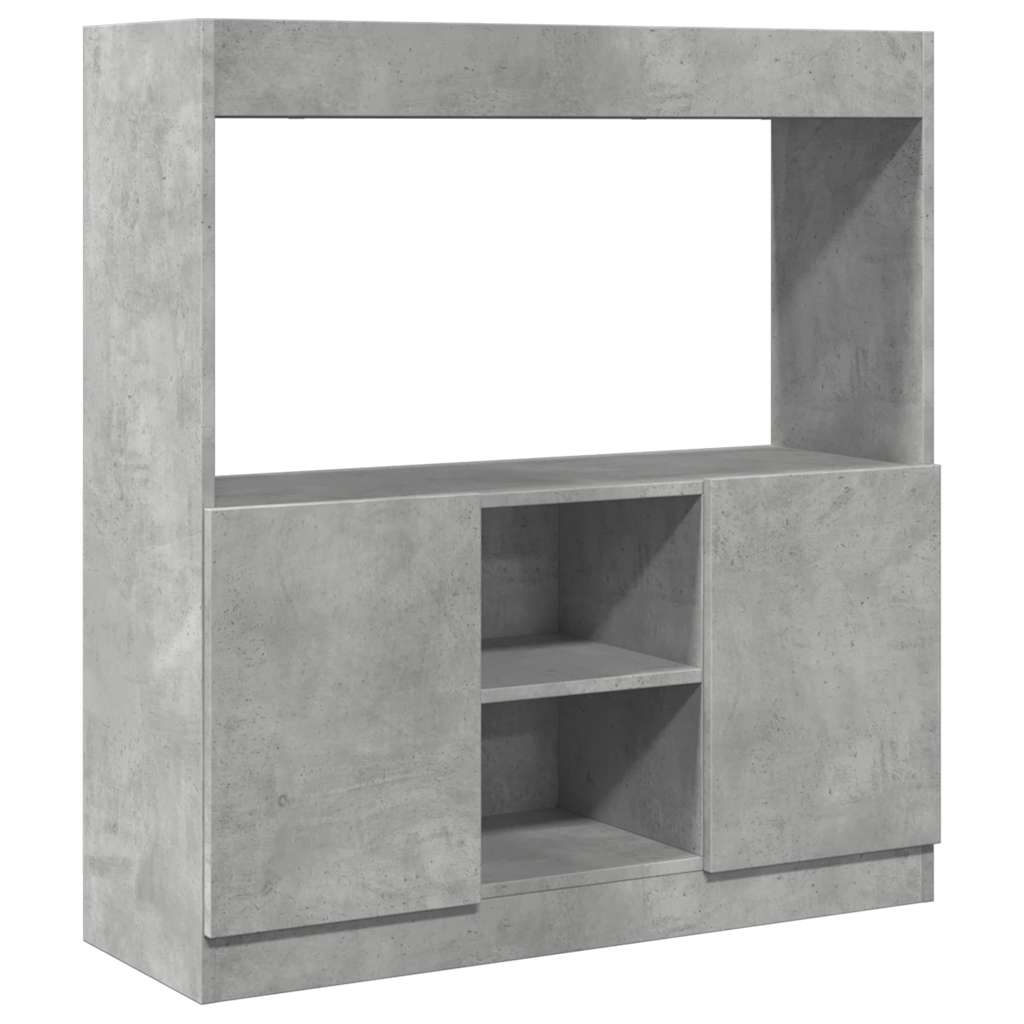 vidaXL Ντουλάπι Γκρι Σκυρ. 92x33x100 εκ. από Επεξεργασμένο Ξύλο