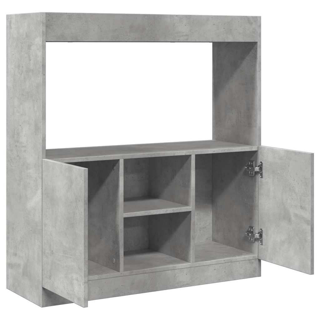 vidaXL Ντουλάπι Γκρι Σκυρ. 92x33x100 εκ. από Επεξεργασμένο Ξύλο