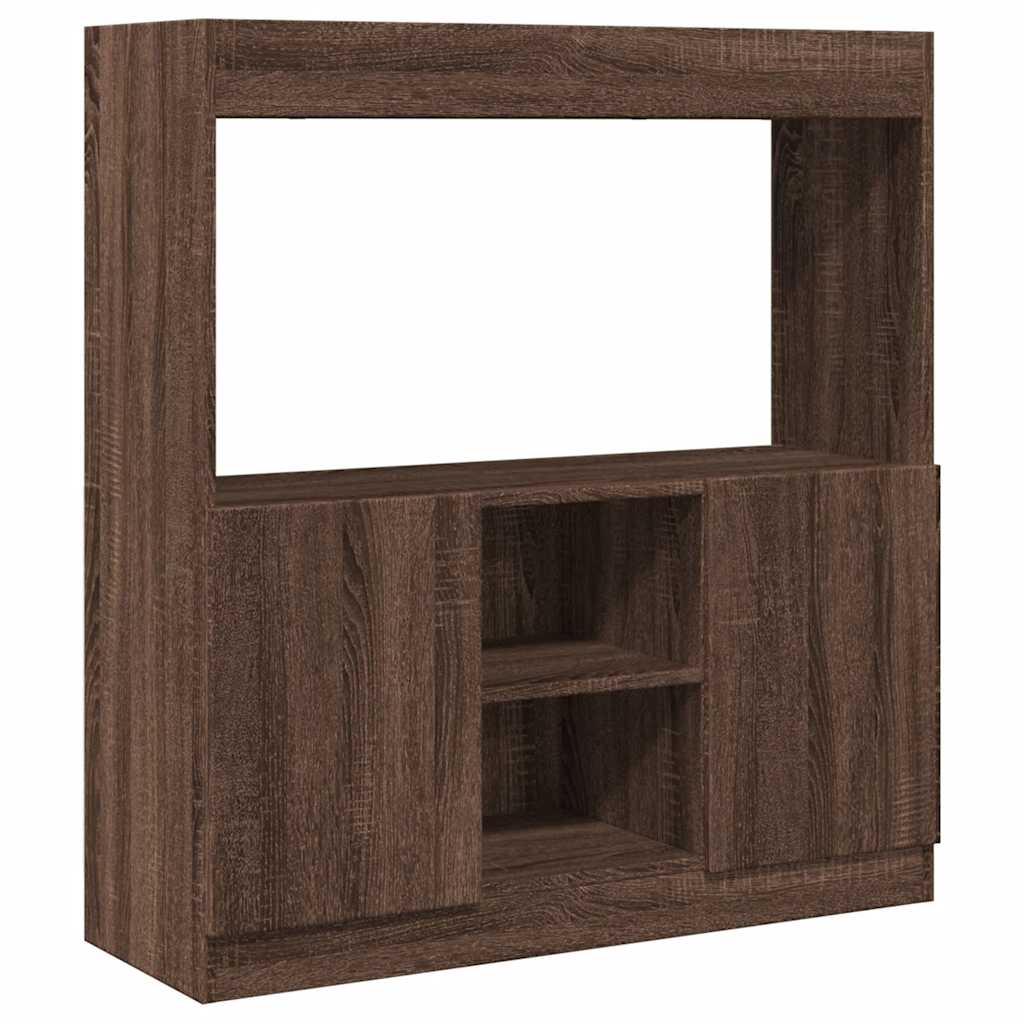 vidaXL Ντουλάπι Καφέ Δρυς 92 x 33 x 100 εκ. από Επεξεργασμένο Ξύλο