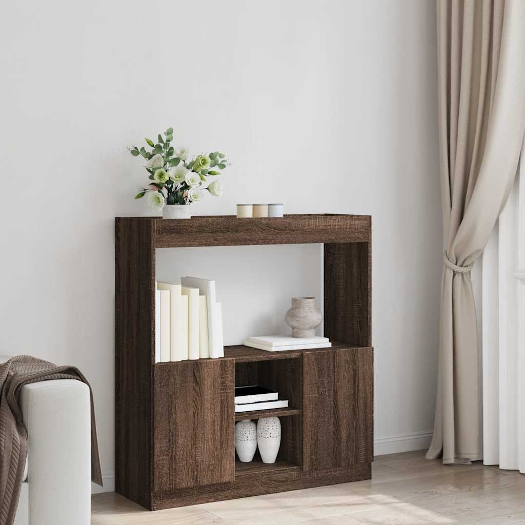 vidaXL Ντουλάπι Καφέ Δρυς 92 x 33 x 100 εκ. από Επεξεργασμένο Ξύλο