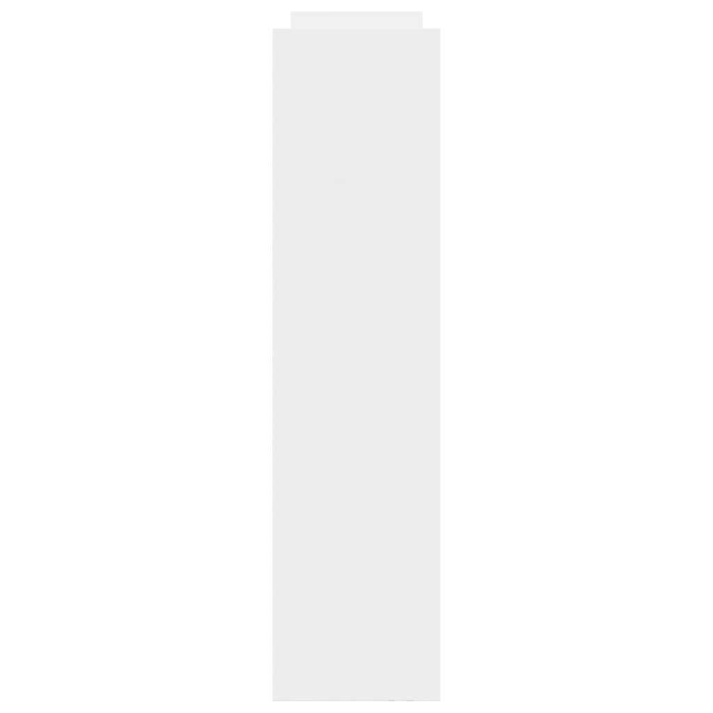 vidaXL Τρόλεϊ Αποθήκευσης Στενό 4 Επιπέδων Λευκό Επεξεργασμένο Ξύλο