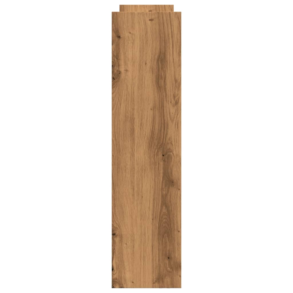 vidaXL Τρόλεϊ Αποθήκευσης Στενό 4 Επιπέδων Αρτισιανή Δρυς Επεξ. Ξύλο