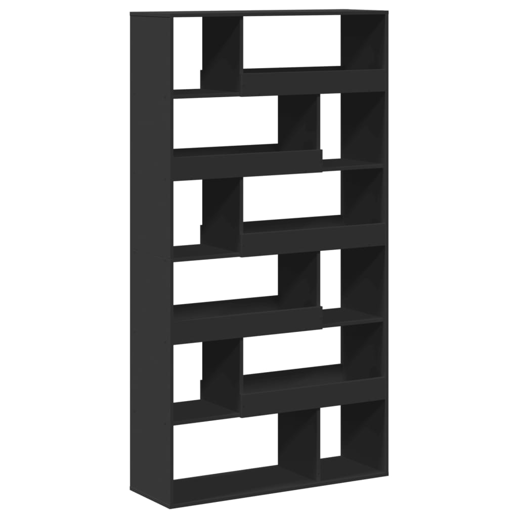 vidaXL Βιβλιοθήκη Μαύρη 100x33x187,5 εκ. Επεξ. Ξύλο