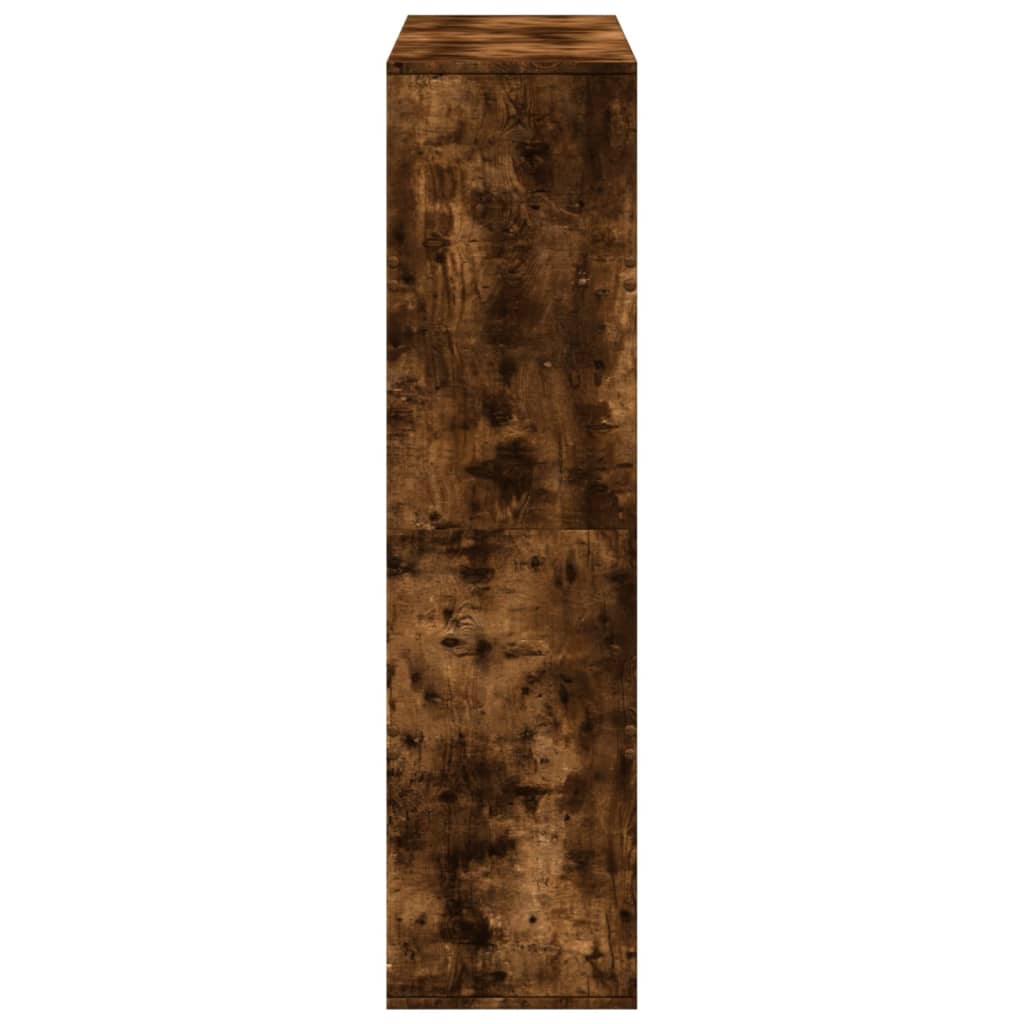 vidaXL Βιβλιοθήκη Καπνιστή Δρυς 100x33x125,5εκ. από Επεξεργασμένο Ξύλο
