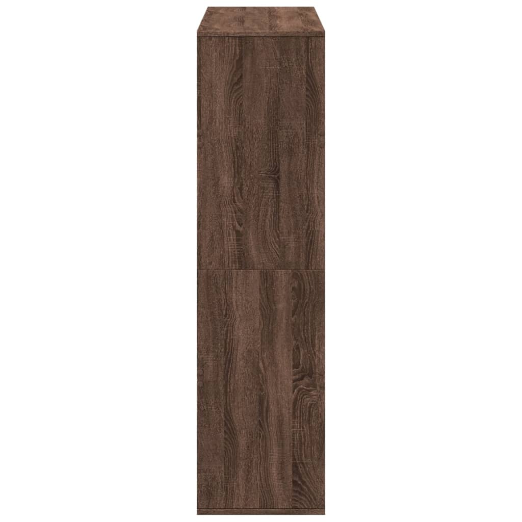 vidaXL Βιβλιοθήκη Καφέ Δρυς 100x33x125,5 εκ. από Επεξεργασμένο Ξύλο