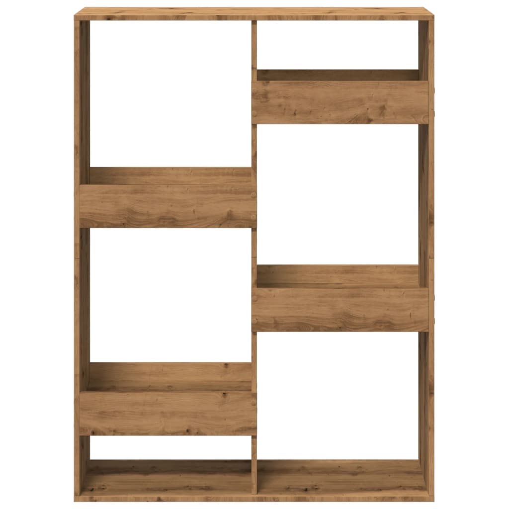 vidaXL Βιβλιοθήκη Αρτισιανή Δρυς 100x33x135 εκ. Επεξ. Ξύλο
