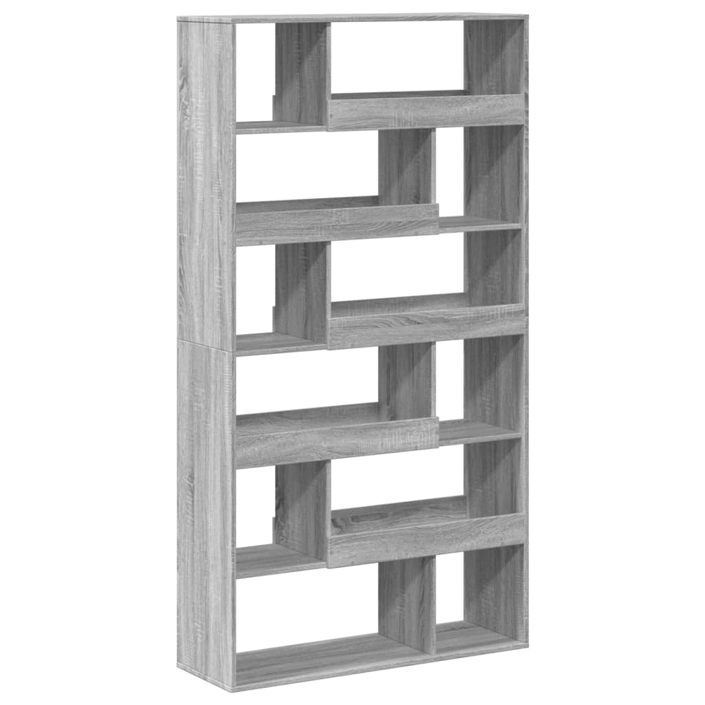 vidaXL Βιβλιοθήκη/Διαχωριστικό Χώρου Γκρι 100x33x187,5 εκ. Επεξ. Ξύλο