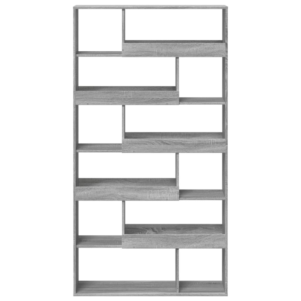 vidaXL Βιβλιοθήκη/Διαχωριστικό Χώρου Γκρι 100x33x187,5 εκ. Επεξ. Ξύλο