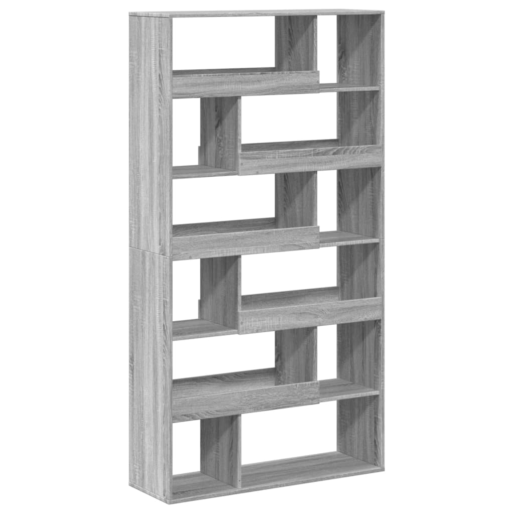 vidaXL Βιβλιοθήκη/Διαχωριστικό Χώρου Γκρι 100x33x187,5 εκ. Επεξ. Ξύλο