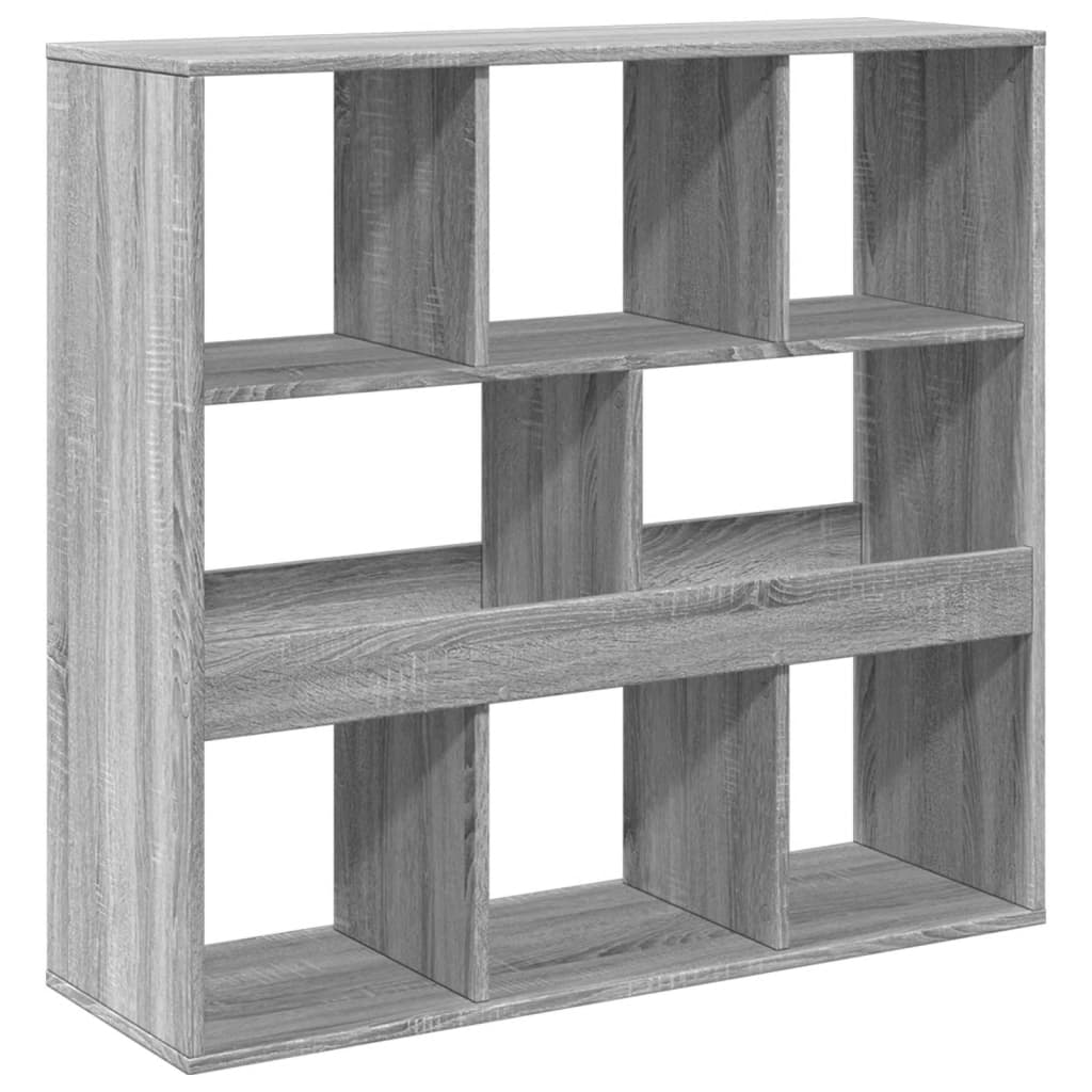 vidaXL Βιβλιοθήκη/Διαχωριστικό Χώρου Γκρι 100x33x94,5 εκ. Επεξ. Ξύλο