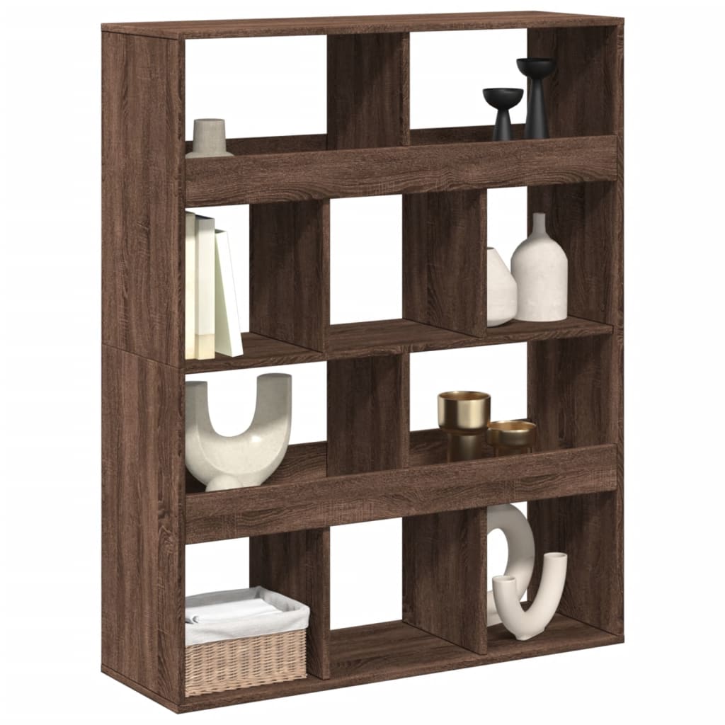 vidaXL Βιβλιοθήκη/Διαχωριστικό Χώρου Δρυς 100x33x125,5 εκ. Επεξ. Ξύλο