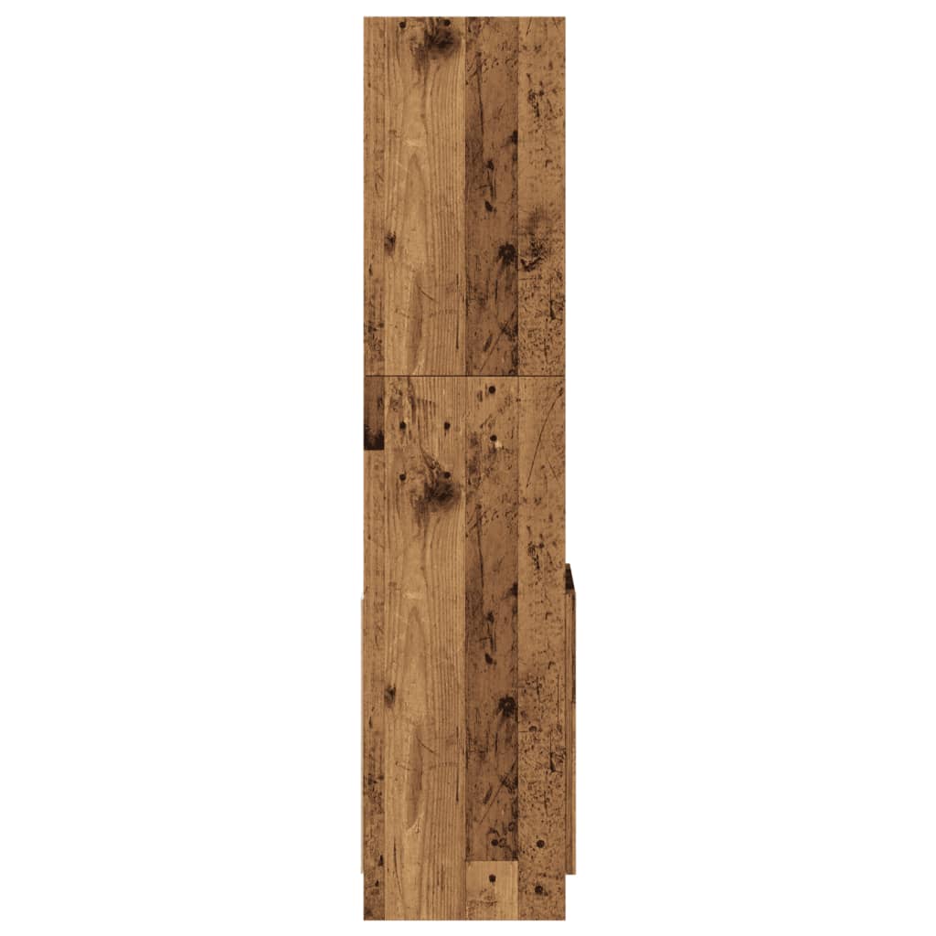 vidaXL Ντουλάπι Όψη Παλαιού Ξύλου 92x33x140 εκ. Επεξεργασμένο Ξύλο