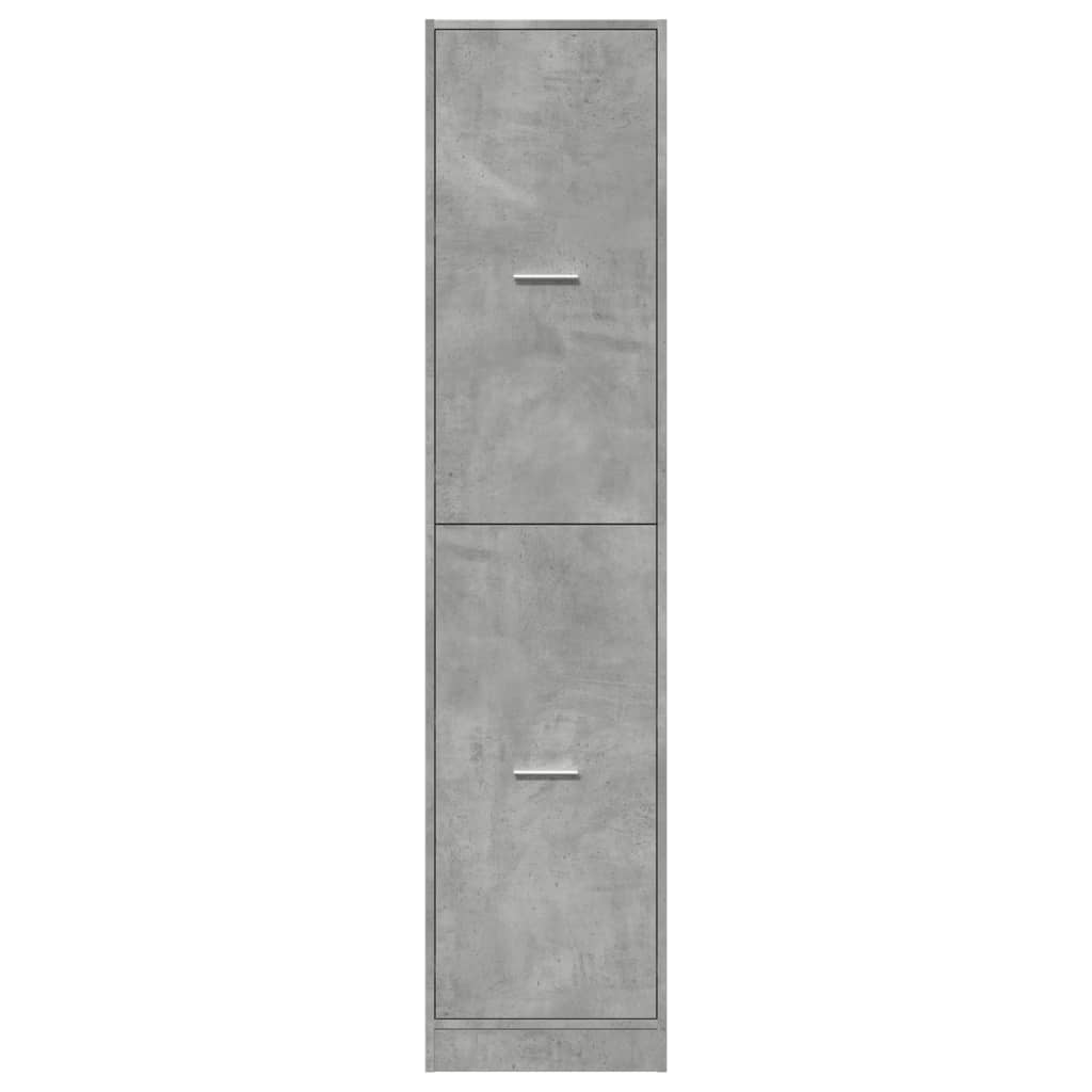 vidaXL Συρταριέρα Γενικής Χρήσης Γκρι Σκυρ. 40x41x174,5 εκ. Επεξ. Ξύλο