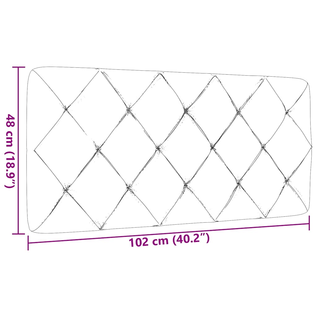 vidaXL Μαξιλάρι για Κεφαλάρι Ανοιχτό Γκρι 100 εκ. Υφασμάτινο