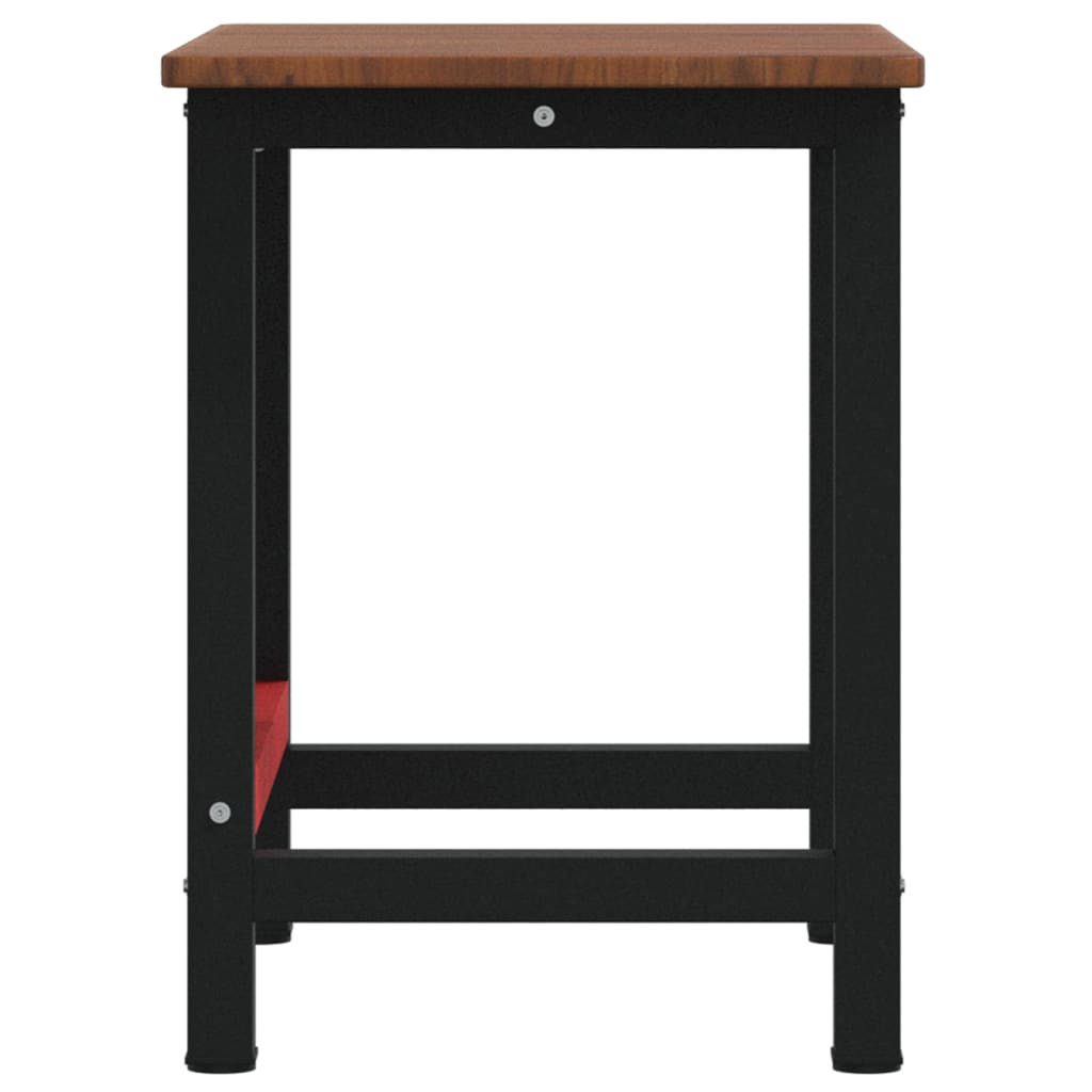 vidaXL Πάγκος Εργασίας Ορθογώνιος 100x60x81,5 εκ. από Μασίφ Ξύλο Δρυός