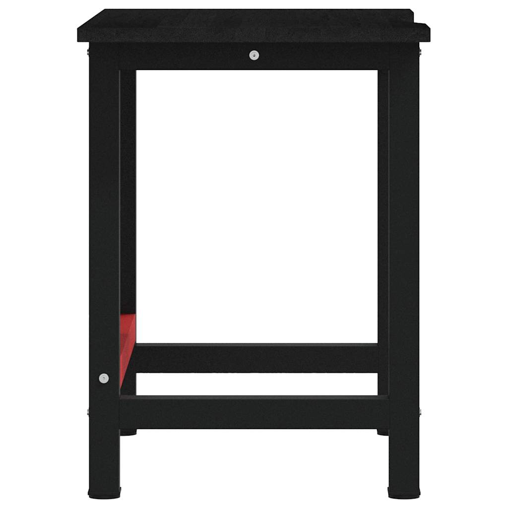 vidaXL Πάγκος Εργασίας Καφέ Σκούρο 100x60x81,5 cm Μασίφ Ξύλο Δρυς