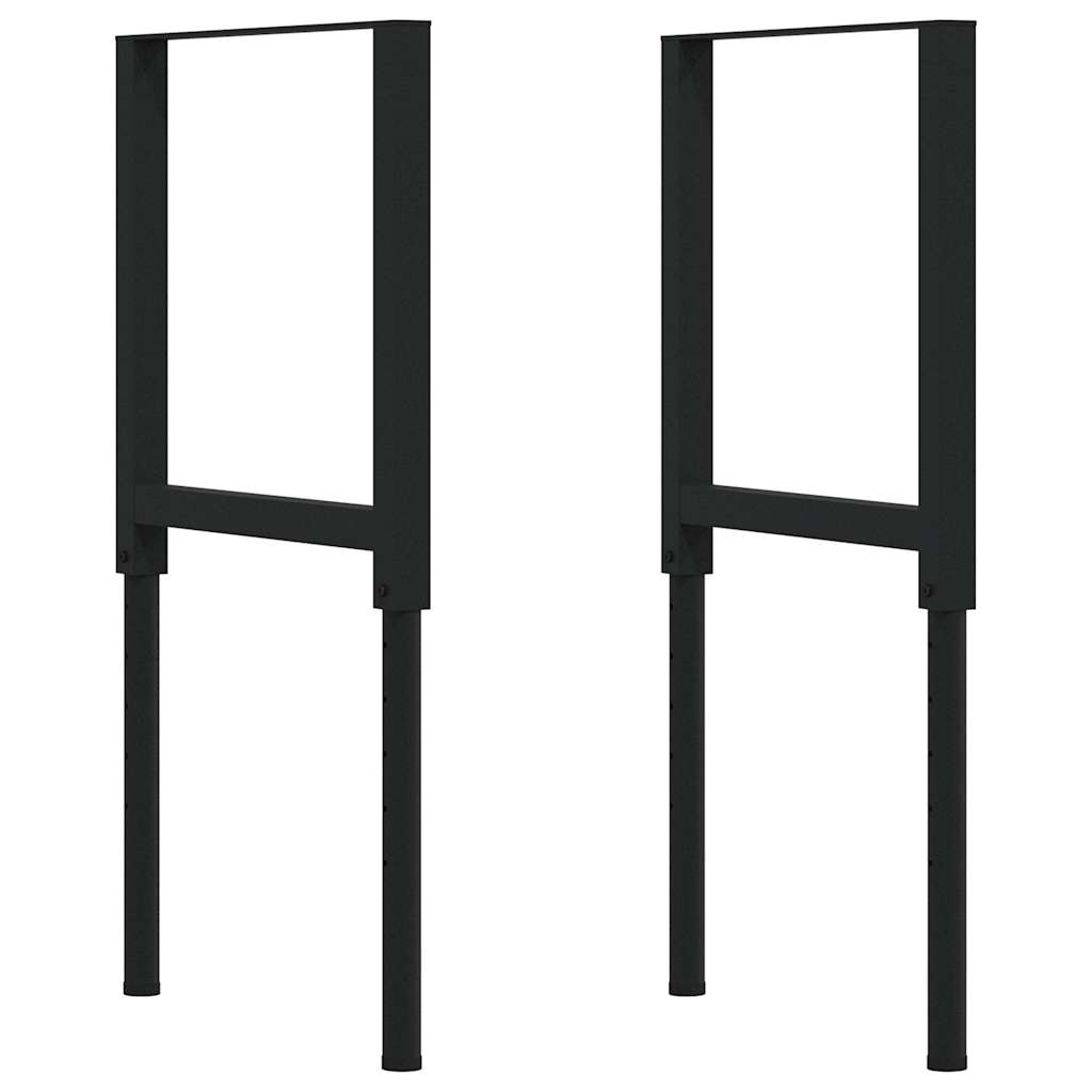 VidaXL Πάγκος Εργασίας 100x60x(71,5-98) cm Μασίφ Ξύλο Δρυς