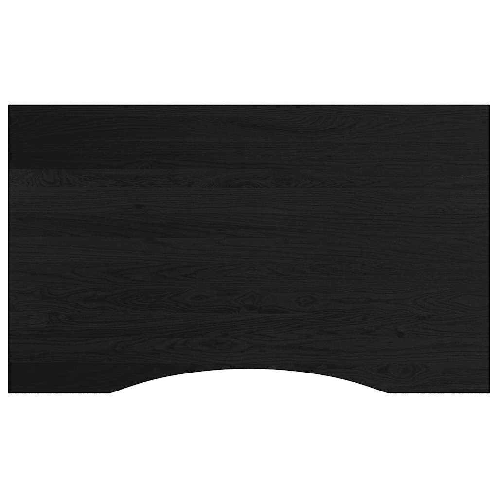vidaXL πάγκος εργασίας σκούρο καφέ 100x60x(71,5-98) cm μασίφ ξύλο δρυς