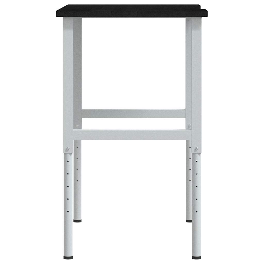 vidaXL πάγκος εργασίας σκούρο καφέ 100x60x(71,5-98) cm μασίφ ξύλο δρυς