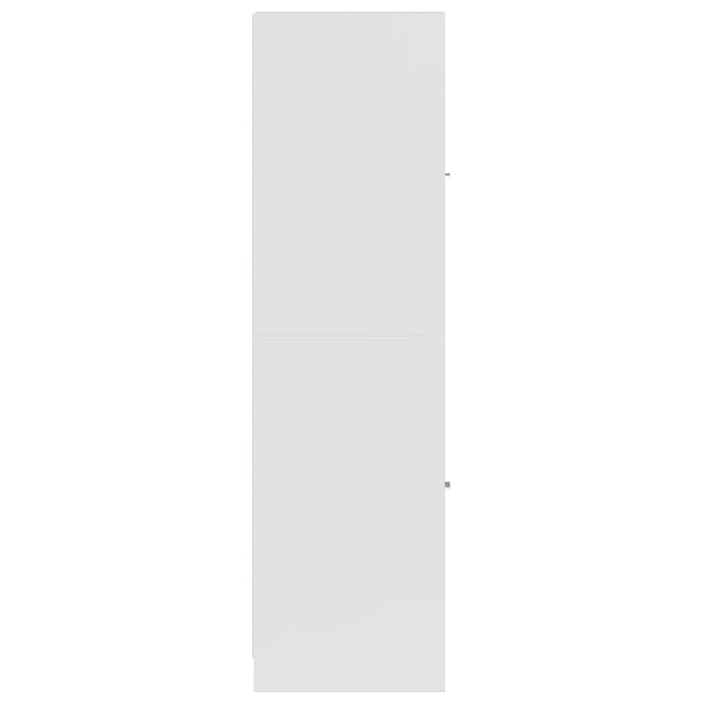 vidaXL Συρταριέρα Γενικής Χρήσης Γυαλ. Λευκό 30x41x144,5 Επεξ. Ξύλο