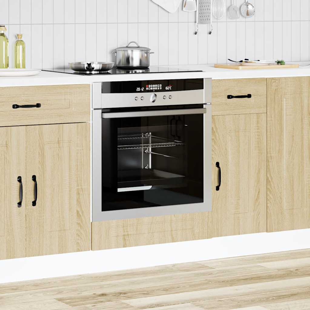 ντουλάπι φούρνου vidaXL "Kalmar" Sonoma Oak Engineered Wood