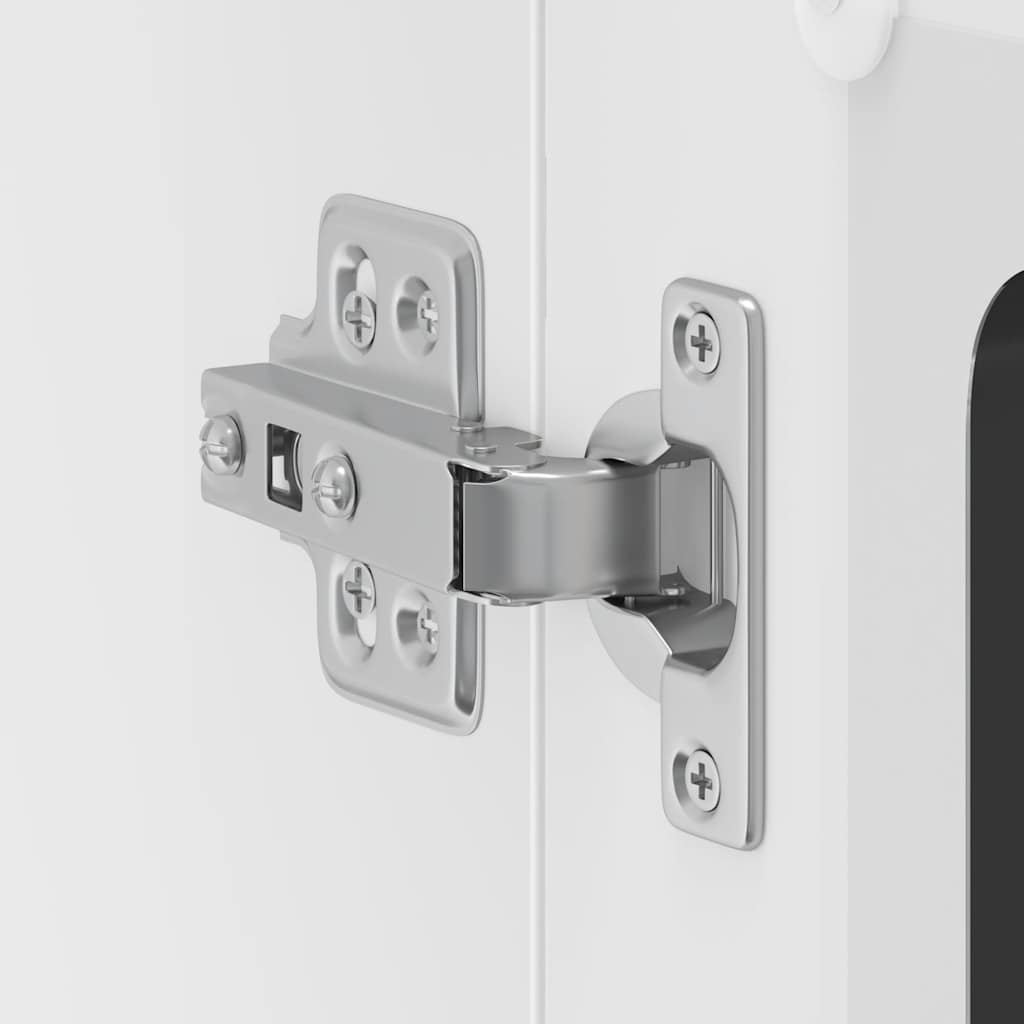 vidaXL Ντουλάπι τοίχου κουζίνας με γυάλινη πόρτα "Lucca" Μαύρο