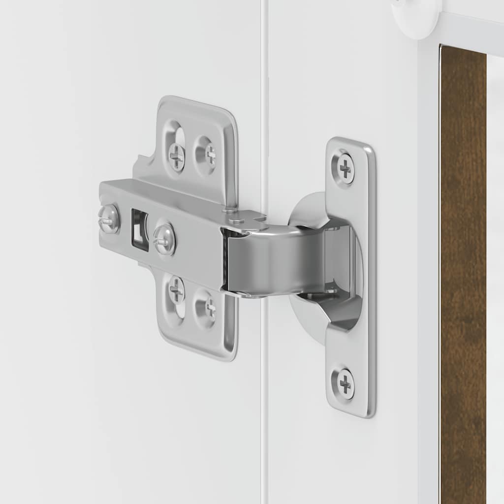 vidaXL Ντουλάπι τοίχου κουζίνας με γυάλινη πόρτα Porto Καπνιστή δρυς