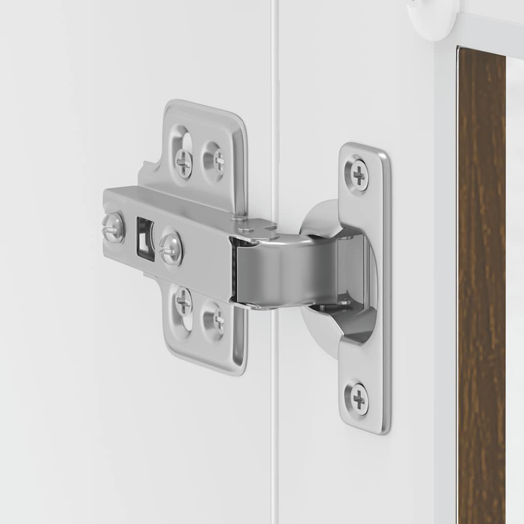 vidaXL Ντουλάπι τοίχου κουζίνας με γυάλινη πόρτα Porto Καφέ δρυς