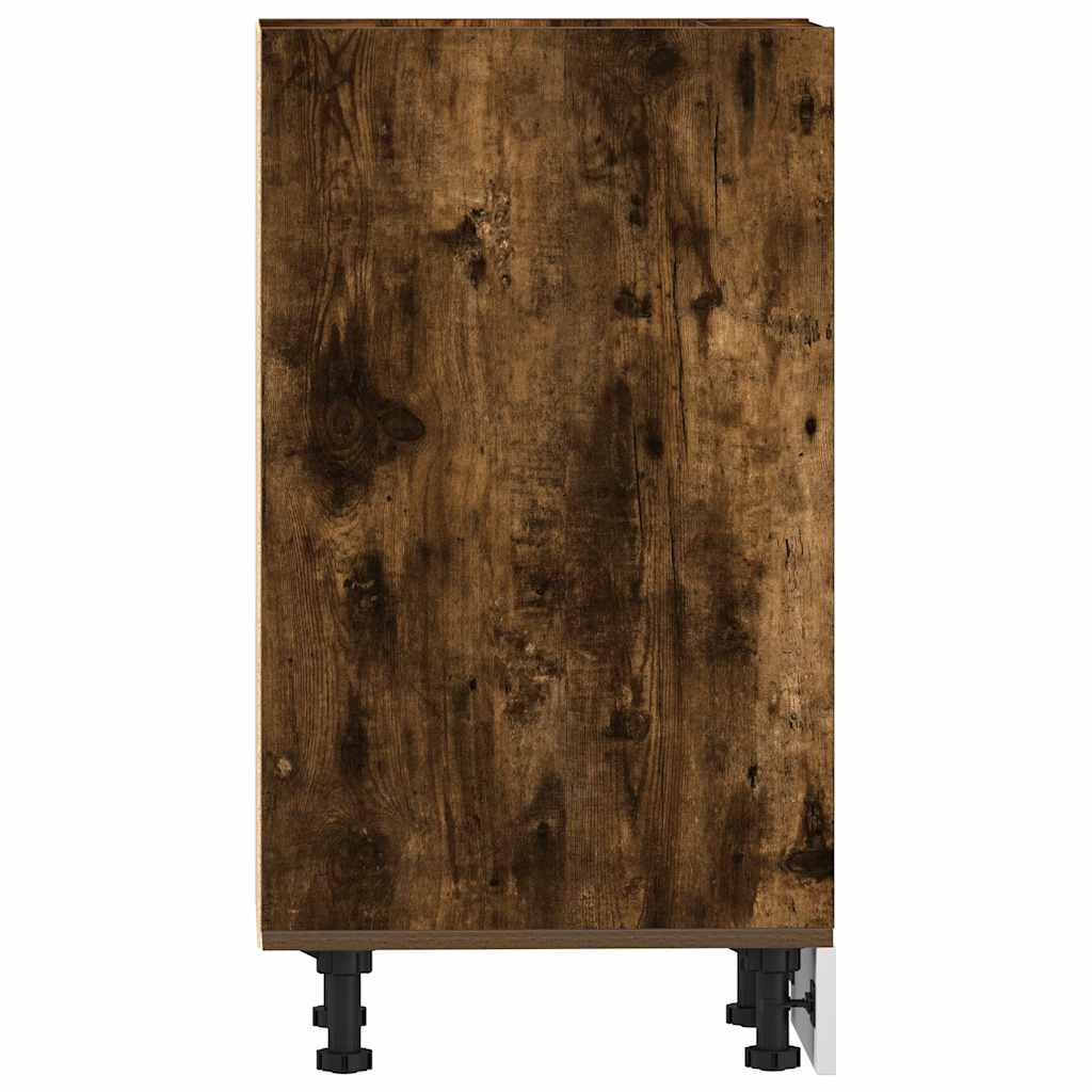 vidaXL Κάτω ντουλάπι Riga καπνιστή δρυς 30x44,5x81,5 cm