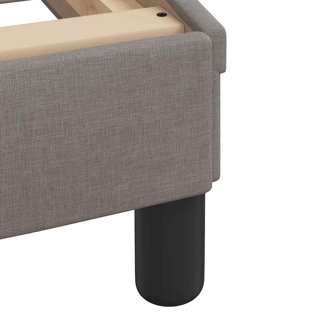 vidaXL Σκελετός Κρεβατιού Χωρίς Στρώμα Hanko Taupe 160x200 εκ. Υφασμάτινο