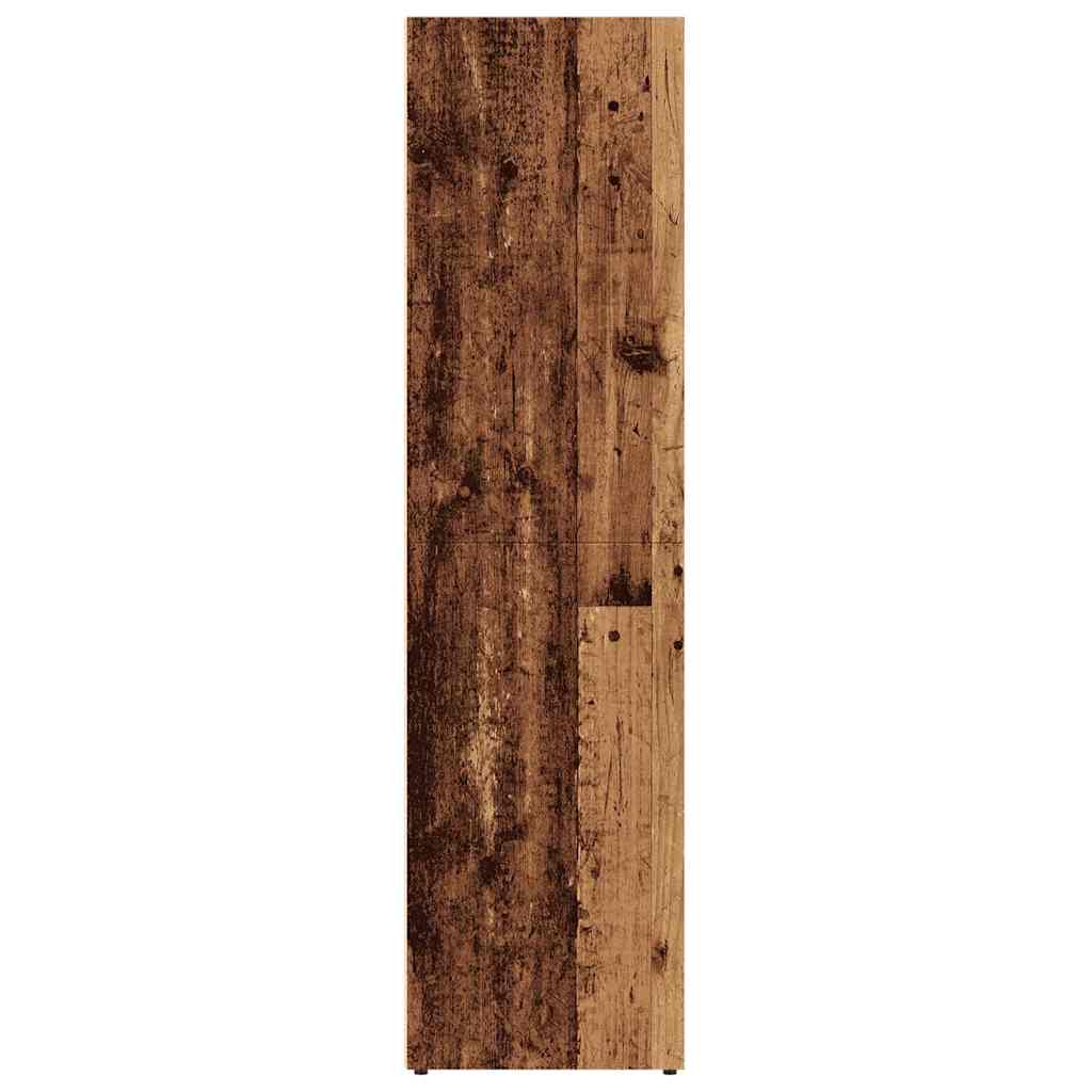vidaXL Ντουλάπι βιβλίου Παλιό Ξύλο 36x30x114 cm Μηχανικό Ξύλο