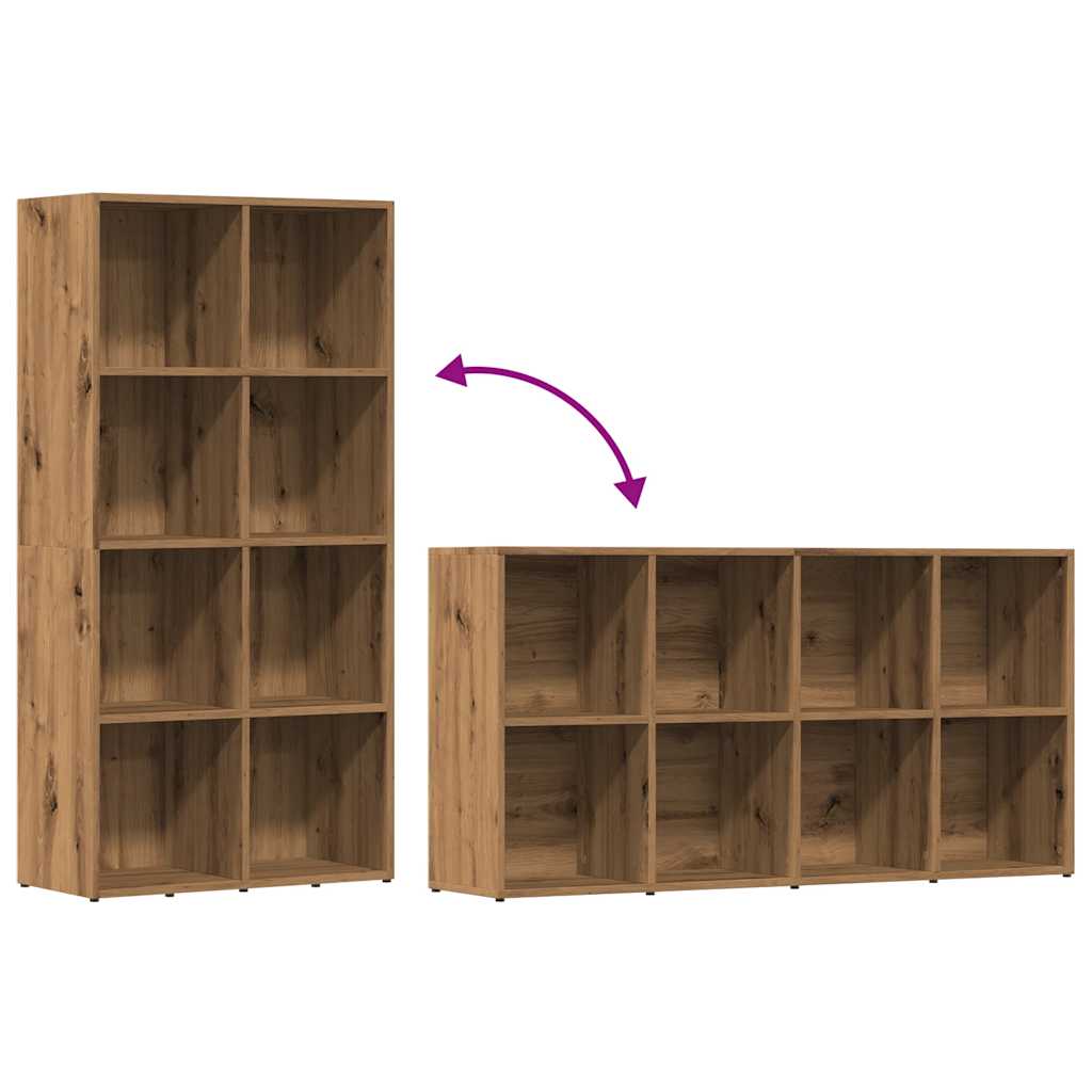vidaXL Ντουλάπι βιβλίων Artisan Oak 66x30x130 cm Κατασκευασμένο ξύλο