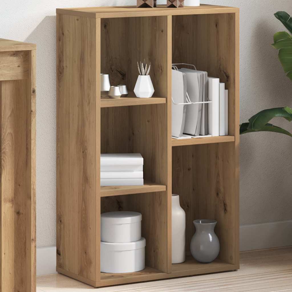 vidaXL Βιβλιοθήκη Artisan Δρυς 50x25x80 εκ. Επεξεργασμένο Ξύλο