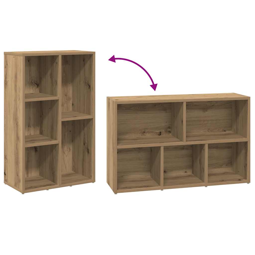 vidaXL Βιβλιοθήκη Artisan Δρυς 50x25x80 εκ. Επεξεργασμένο Ξύλο