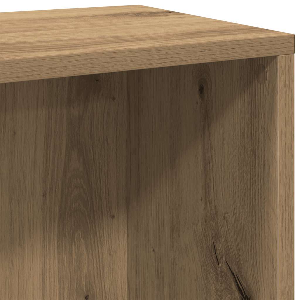 vidaXL Βιβλιοθήκη Artisan Δρυς 50x25x80 εκ. Επεξεργασμένο Ξύλο