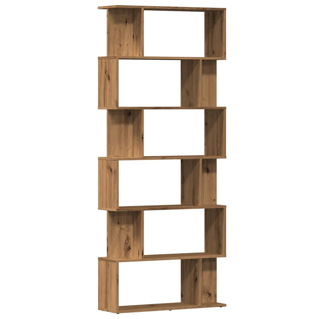 vidaXL Ντουλάπι βιβλίων Artisan Oak 80x24x192 cm Κατασκευασμένο ξύλο