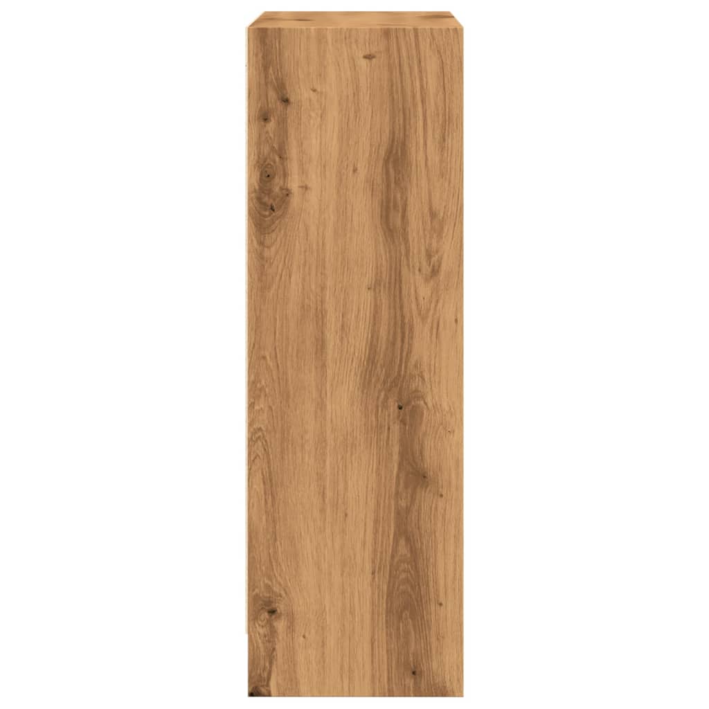 vidaXL Βιβλιοθήκη Αρτισιανή Δρυς 60x24x76 εκ. από Επεξεργασμένο Ξύλο