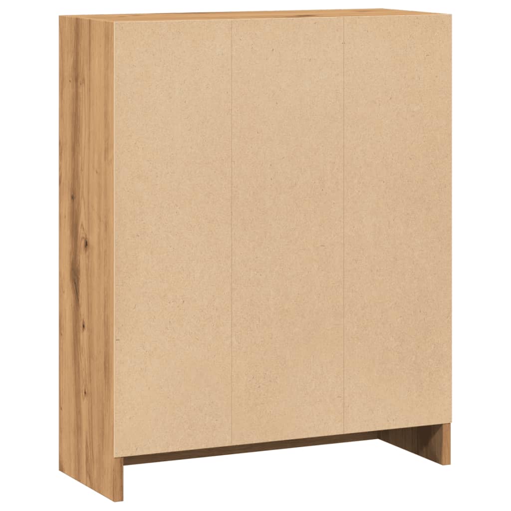 vidaXL Βιβλιοθήκη Αρτισιανή Δρυς 60x24x76 εκ. από Επεξεργασμένο Ξύλο