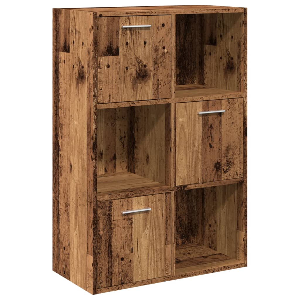vidaXL Βιβλιοθήκη Παλαιό ξύλο 60,5x30x90 cm Ξύλινη κατασκευή