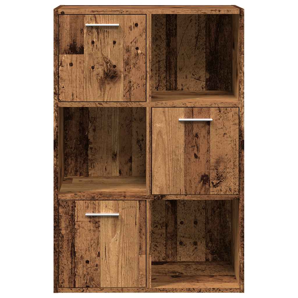 vidaXL Βιβλιοθήκη Παλαιό ξύλο 60,5x30x90 cm Ξύλινη κατασκευή
