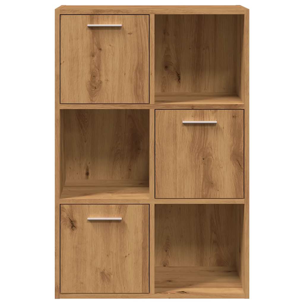 vidaXL Βιβλιοθήκη Τεχνίτης Δρυς 60,5x30x90 εκ. Επεξεργασμένο Ξύλο
