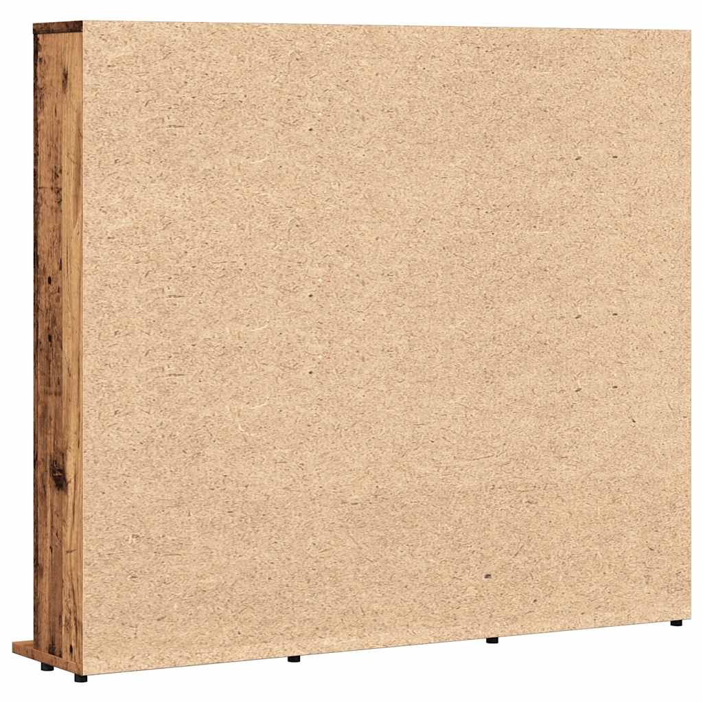 vidaXL Ντουλάπι CD Παλιό ξύλο 100x23x89,5 cm Ξύλο μηχανικής κατασκευής
