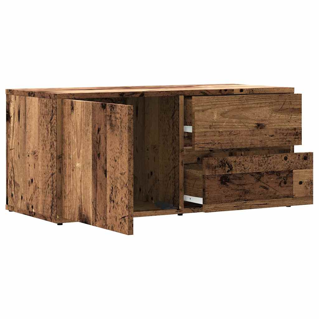 ντουλάπι τηλεόρασης vidaXL Παλιό ξύλο 80x34x35,5cm Κατασκευασμένο ξύλο