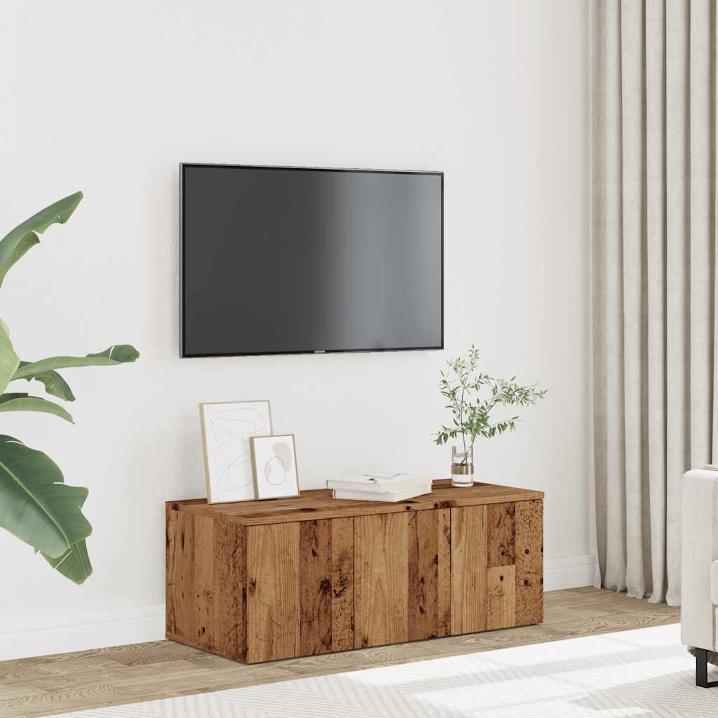 ντουλάπι τηλεόρασης vidaXL Παλιό ξύλο 80x34x30 cm Κατασκευασμένο ξύλο