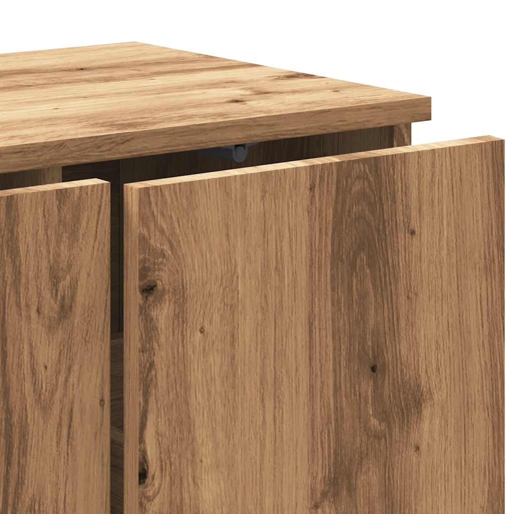 ντουλάπι τηλεόρασης vidaXL Artisan Oak 80x34x30 cm Κατασκευασμένο ξύλο
