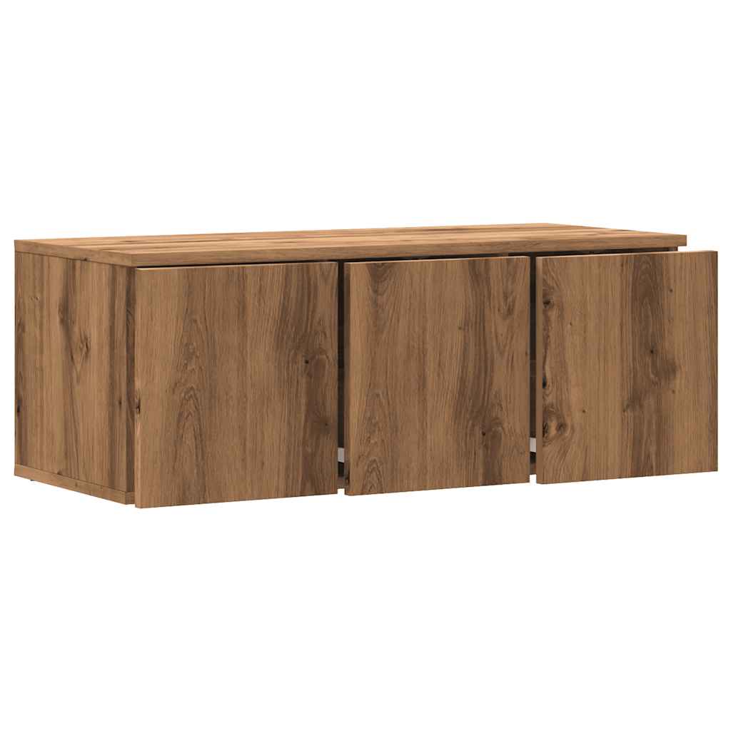 ντουλάπι τηλεόρασης vidaXL Artisan Oak 80x34x30 cm Κατασκευασμένο ξύλο